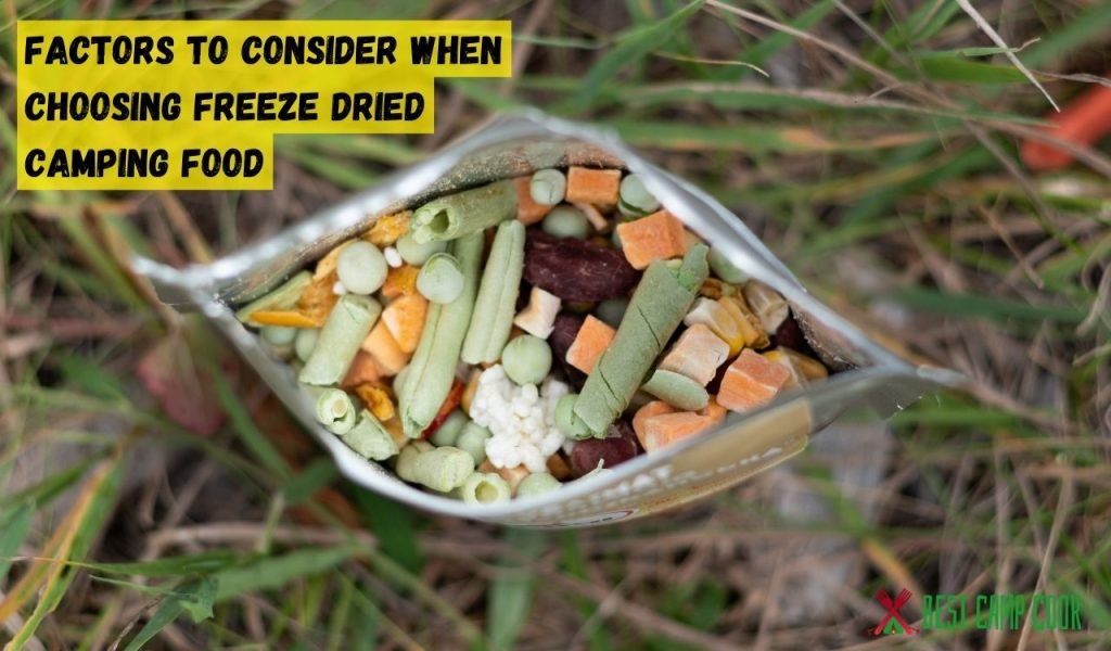 Factors to Consider When Choosing Freeze Dried Camping Food